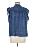 Unbranded 100% Polyester Blue Short Sleeve Blouse Size M - photo 2