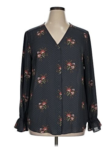Tahari Long Sleeve Blouse (view 1)