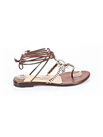 Jimmy Choo Leather Sandals (view 1)