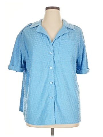 7 For All Mankind Short Sleeve Blouse (view 1)