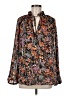 H&M Floral Black Long Sleeve Blouse Size M - photo 1