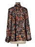 H&M Floral Black Long Sleeve Blouse Size M - photo 2