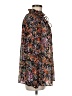 H&M Floral Black Long Sleeve Blouse Size M - photo 4