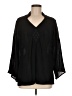 DB Life Black 3/4 Sleeve Blouse Size M - photo 1