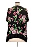 Rafaella Floral Black Short Sleeve Blouse Size XL - photo 2