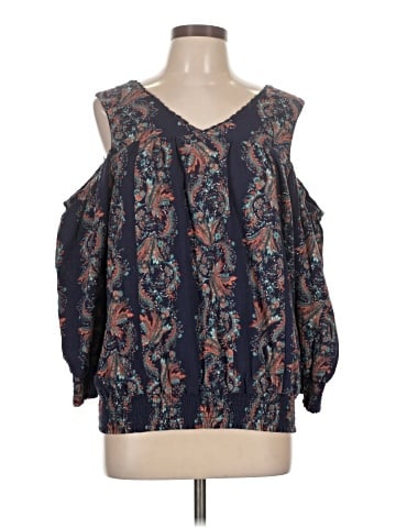 Ruff Hewn 3/4 Sleeve Blouse (view 1)