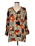 Rosey Tomato Orange 3/4 Sleeve Blouse Size M - photo 1