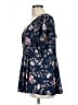 Torrid 100% Polyester Blue Short Sleeve Blouse Size Lg Plus (0) - photo 5