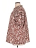 Unbranded 100% Polyester Floral Brown Short Sleeve Blouse Size XL - photo 5