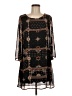 Millibon 100% Polyester Stars Black Casual Dress Size M - photo 1