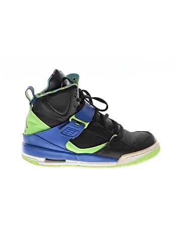 Air Jordan Flight 45 High 'Black Royal Lime (GS)' Sneakers (view 1)