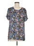 DR2 Blue Short Sleeve Blouse Size M - photo 1