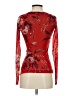 FUZZI 100% Nylon Red Long Sleeve Blouse Size XS - photo 2
