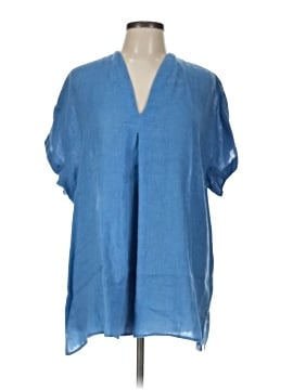 Lafayette 148 New York Short Sleeve Blouse (view 1)