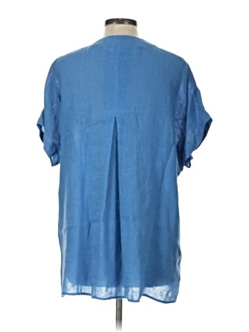 Lafayette 148 New York Short Sleeve Blouse (view 2)