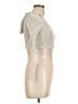Audrey 3+1 100% Cotton Ivory Silver Long Sleeve Top Size M - photo 4