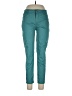 Curve Appeal Solid Teal Casual Pants Size 10 - photo 1