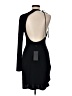 Halston Solid Black Cocktail Dress Size 8 - photo 2