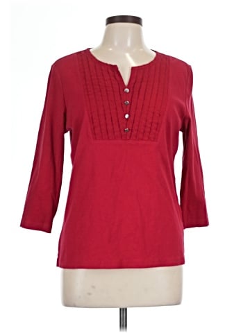 Karen Scott 3/4 Sleeve Top (view 1)