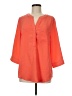 Monroe and Main 100% Polyester Orange 3/4 Sleeve Blouse Size M - photo 1