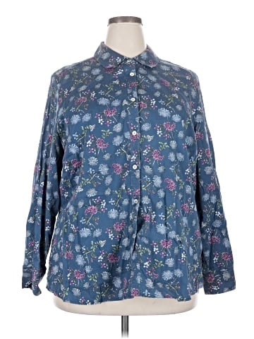 Foxcroft Long Sleeve Button-Down Shirt (view 1)
