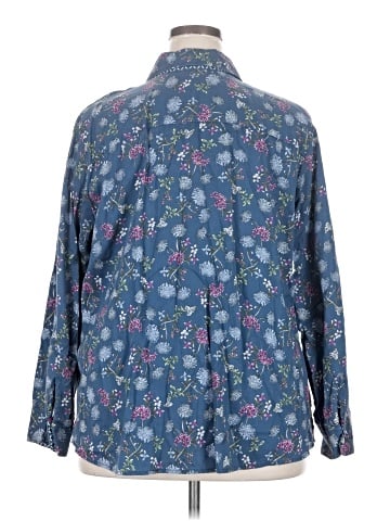 Foxcroft Long Sleeve Button-Down Shirt (view 2)
