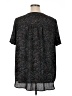 Pleione 100% Polyester Black Short Sleeve Blouse Size 1X - photo 2