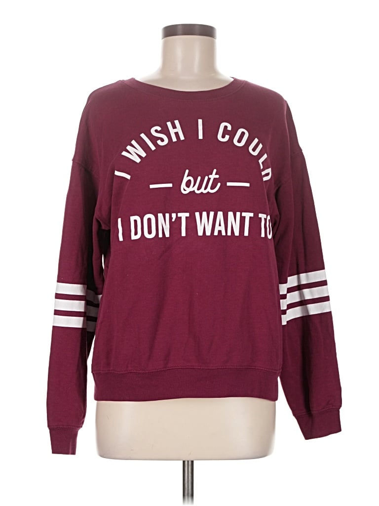 Pre-owned Wound Up Sweatshirt In Burgundy