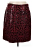 Carlisle 100% Wool Animal Print Red Wool Skirt Size 8 - photo 1