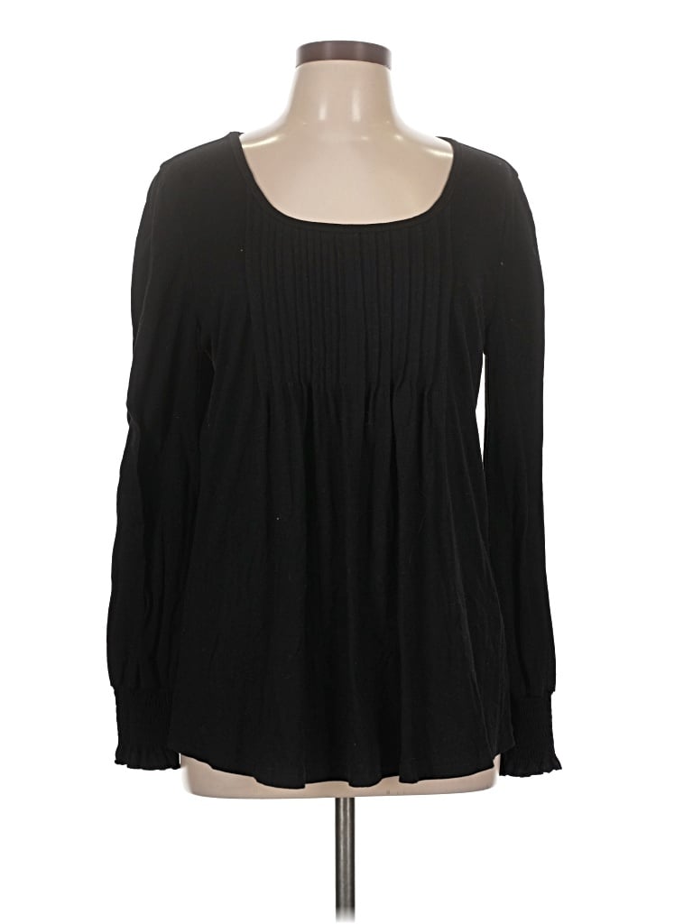 Pre-owned Assorted Brands Long Sleeve Blouse In Black