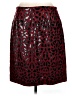 Carlisle 100% Wool Animal Print Red Wool Skirt Size 8 - photo 2