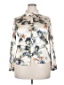 Assorted Brands Print Ivory Long Sleeve Blouse Size 4X - photo 1