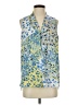 Jones Studio 100% Polyester Blue Sleeveless Blouse Size S - photo 1