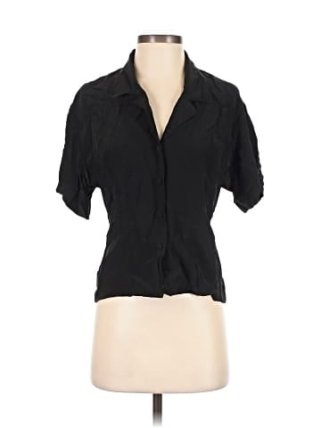 Anne Klein II Short Sleeve Silk Top (view 1)