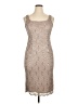 Alex Evenings Floral Tan Cocktail Dress Size 14 Petite - photo 1