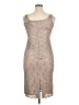 Alex Evenings Floral Tan Cocktail Dress Size 14 Petite - photo 2