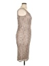 Alex Evenings Floral Tan Cocktail Dress Size 14 Petite - photo 4
