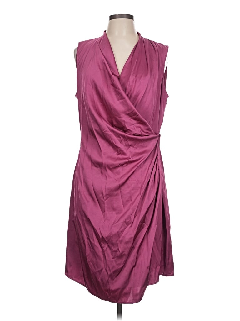 Pre-owned Mng Suit Cocktail Dress In Burgundy