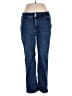 Lane Bryant Solid Blue Jeans Size 14S - photo 1