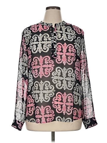 Banana Republic Milly Collection Long Sleeve Blouse (view 1)