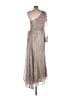 Mac Duggal 100% Polyester Silver Cocktail Dress Size 10 - photo 2
