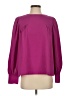 Easel 100% Polyester Purple Long Sleeve Blouse Size S - photo 1