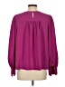 Easel 100% Polyester Purple Long Sleeve Blouse Size S - photo 2