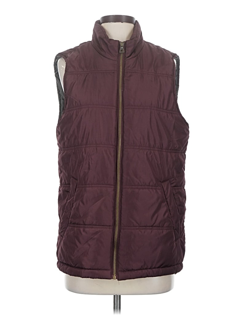 Pre-owned Weatherproof Vest In Burgundy