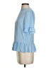Boohoo Blue Short Sleeve Blouse Size 2 - photo 5
