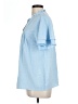 Unbranded 100% Polyester Blue Short Sleeve Blouse Size L - photo 5