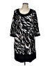 Blu Sage Graphic Black Casual Dress Size L - photo 1