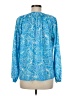 Stella Parker Blue Long Sleeve Blouse Size M - photo 2