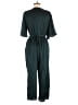 Boohoo 100% Polyester Solid Teal Jumpsuit Size 12 - photo 2