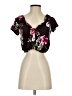 Express One Eleven Black Short Sleeve Blouse Size XS - photo 1